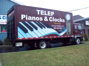 TELEP Pianos & Clocks piano moving truck